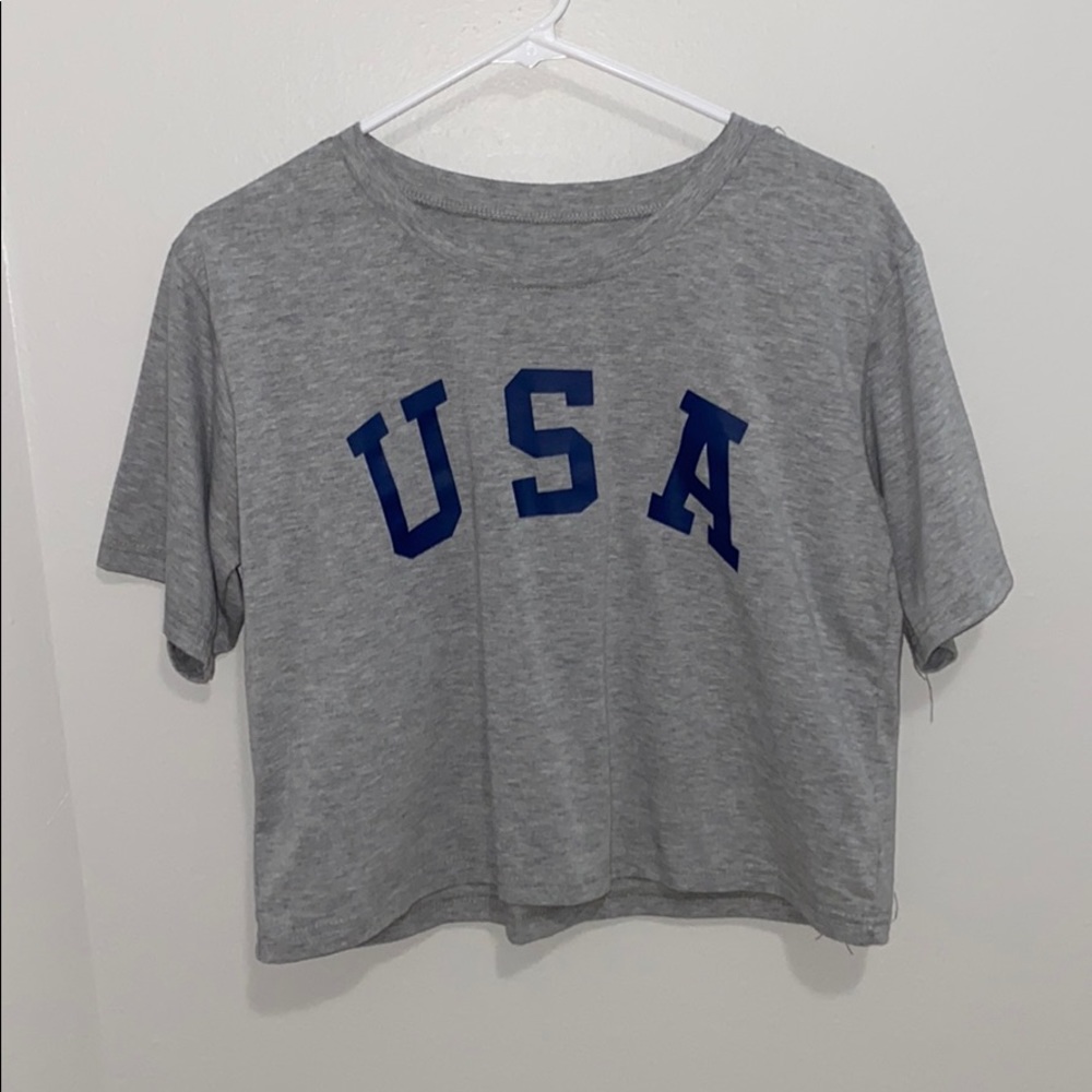 USA Cropped T-Shirt